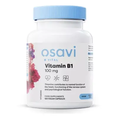 Osavi Vitamin B1, 100 mg, 60 rostlinných kapslí