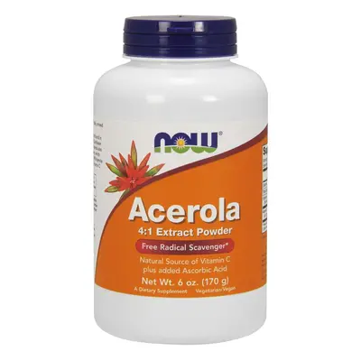 Now® Foods NOW Acerola prášek, přírodní vitamin C, 170 g (6 oz)