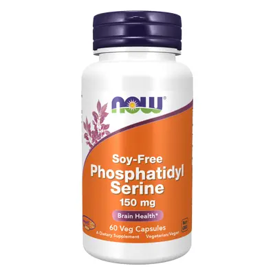 Now® Foods NOW Phosphatidyl Serine Soy-Free (Fosfatidylserin bez sóji), 150 mg, 60 rostlinných k