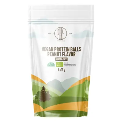 BrainMax Pure Vegan Peanut Flavor Protein Balls, Proteinové kuličky, arašídový krém, BIO, 8 ks