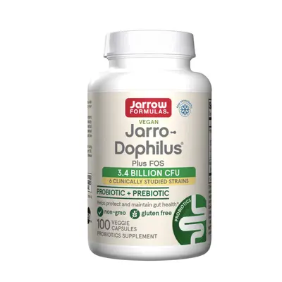 Jarrow Formulas Jarrow Jarro-Dophilus® + FOS, probiotika 3,6 miliard, 6 probiotických kmenů, 100