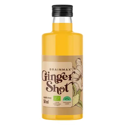 BrainMax Pure Ginger Shot, zázvorová štáva s kurkumou, BIO Objem: 50 ml