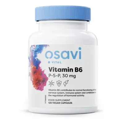 Osavi Vitamin B6 (P-5-P), 30 mg, 60 rostlinných kapslí