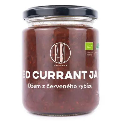 BrainMax Pure Red Currant Jam, Džem Červený rybíz BIO, 260g