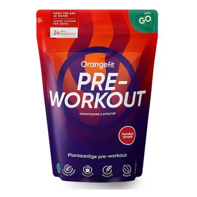 Orangefit Plant Pre-Workout, jahoda, 240 g