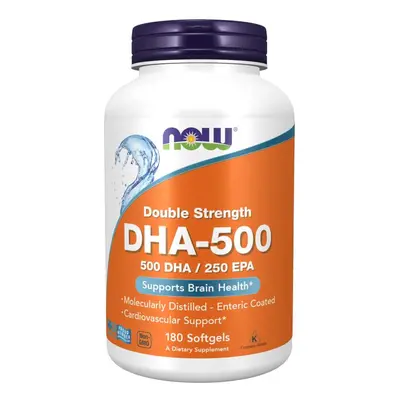 Now® Foods NOW DHA-500, 500 DHA/250 EPA, Omega 3, 180 softgelových kapslí