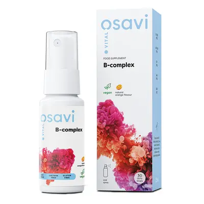 Osavi B-complex With Orange Flavour Oral Spray, B-complex ústní sprej s příchutí pomeranče, 25 m