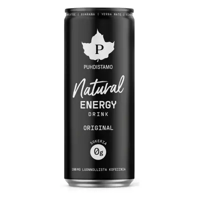 Puhdistamo Natural Energy Drink Original, Energetický drink, příchuť Original, 330 ml