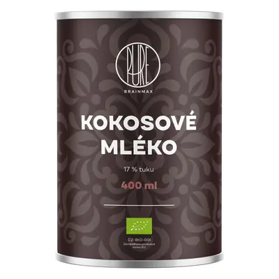 BrainMax Pure Kokosové mléko 17% tuku, BIO