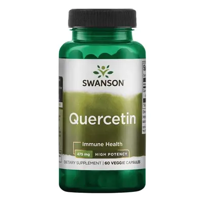 Swanson High Potency Quercetin (Kvercetin), 475 mg, 60 rostlinných kapslí