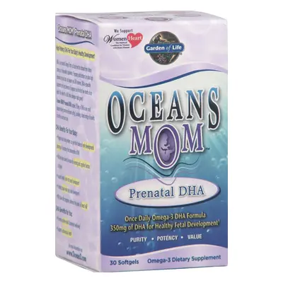 Garden of Life Oceans Mom DHA, DHA bonbóny pro matky, 30 softgels