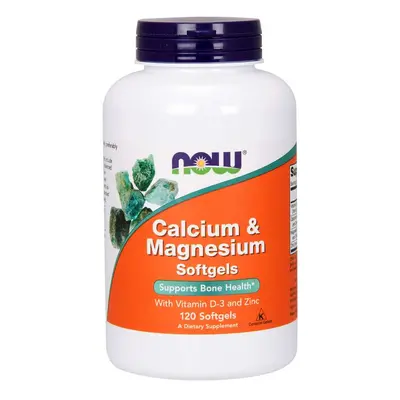 Now® Foods NOW Calcium & Magnesium, with Vitamin D-3 and Zinc, Vápník + Hořčík + Vitamin D3 a Zi