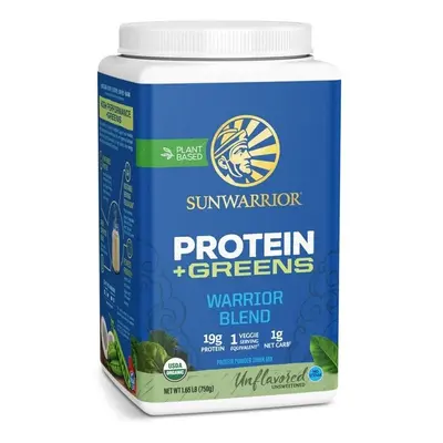 Sunwarrior Warrior Blend Organic Protein + Greens, bez příchuti, 750 g