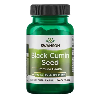 Swanson Black Cumin Seed (Černucha setá), 400 mg, 60 kapslí