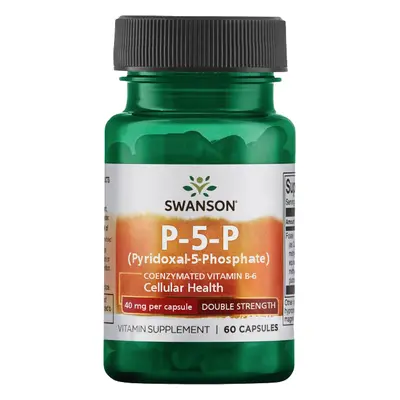 Swanson Vitamin B6 P-5-P, 40 mg, (vitamin B6), 60 kapslí