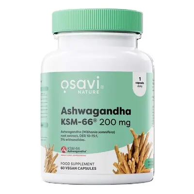 Osavi Ashwagandha KSM-66®, 200 mg, 60 vegan kapslí