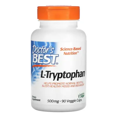 Doctor's Best Doctor’s Best L-Tryptofan with TryptoPure, 500 mg, 90 rostlinných kapslí