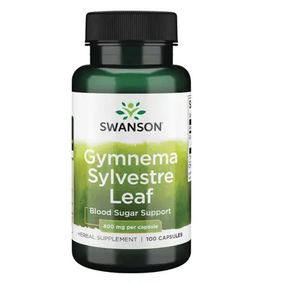 Swanson Gymnema Sylvestre Leaf (Gymnéma lesní), 400 mg, 100 kapslí