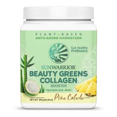 Sunwarrior Beauty Greens Collagen Booster, (podpora tvorby kolagenu) piña colada, 300 g