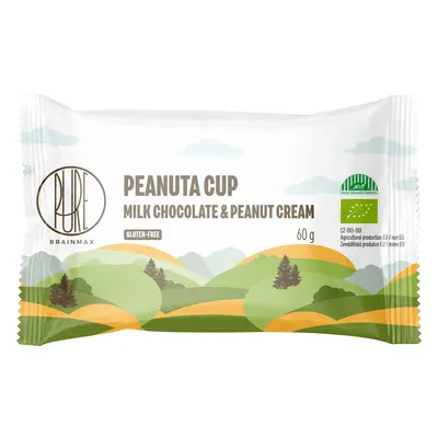 BrainMax Pure Peanuta Cup, Čoko košíček s arašídovým krémem, BIO