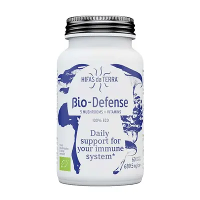 Hifas da Terra Bio-Defense, 5 vitálních hub, BIO, 60 kapslí