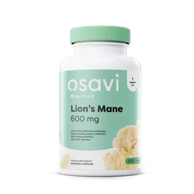 Osavi Lion's Mane, 600 mg, 60 rostlinných kapslí