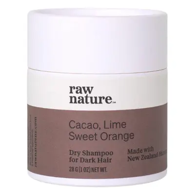 Raw Nature Dry Shampoo For Dark Hair, Suchý šampón pro tmavé vlasy, 28 g