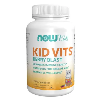 Now® Foods NOW Kid Vits, Berry blast, Multivitamín pro děti, 120 bonbónů