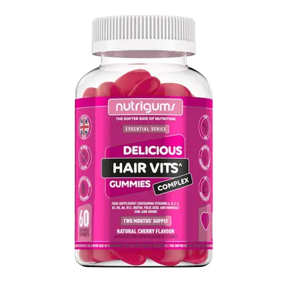 Nutrigums Hair Vitamin Complex, podpora vlasů, 60 želé bonbónů