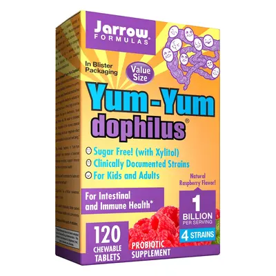 Jarrow Formulas Jarrow Yum-Yum Dophilus (probiotika pro děti), 1 milarda organismů, 4 probiotick