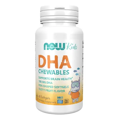 Now® Foods NOW DHA Kids Chewable (Omega-3), 100 mg, 60 žvýkacích kapslí