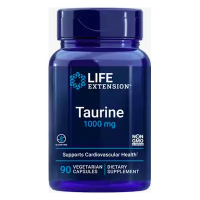 Life Extension Taurine, taurin, 1000 mg, 90 rostlinných kapslí