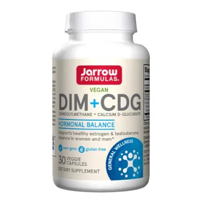 Jarrow Formulas Jarrow DIM + CDG (diindolylmetan + D-glukarát vápenatý), 30 rostlinných kapslí