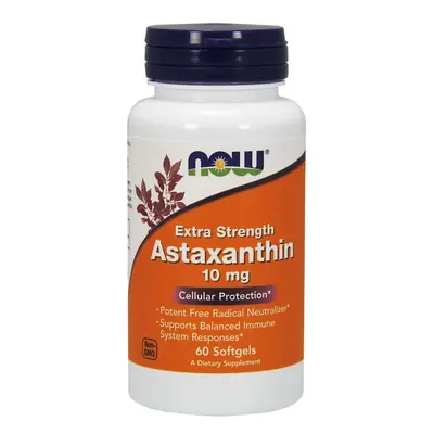 Now® Foods NOW Astaxanthin, 10 mg, 60 softgel kapslí