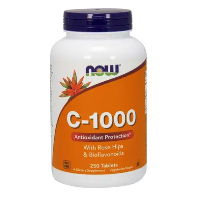 : Now® Foods NOW Vitamin C-1000 s bioflavonoidy a šípkem, 250 tablet