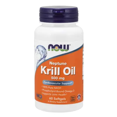 Now® Foods NOW Krill Oil Neptune (olej z krilu), 500 mg, 60 softgel kapslí