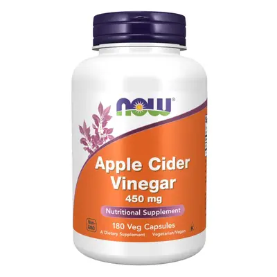 Now® Foods NOW Apple Cider Vinegar (jablečný ocet) 450 mg, 180 rostlinných kapslí