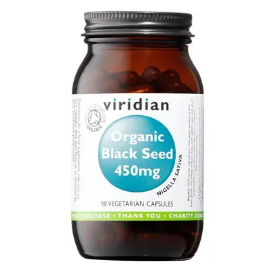 Viridian Black Seed 450mg 90 kapslí Organic