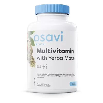 Osavi Multivitamin with Yerba Mate, Multivitamín s Yerba Mate, 180 rostlinných kapslí