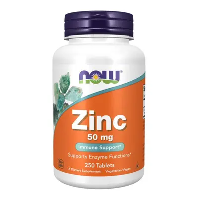 Now® Foods NOW Zinc (zinek glukonát), 50 mg, 250 tablet