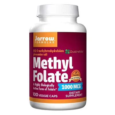 Jarrow Formulas Jarrow Methyl Folate (Aktivní forma kyseliny listové), 1000mcg, 100 rostlinných 