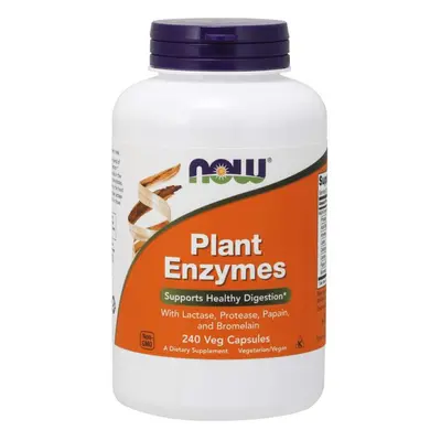 Now® Foods NOW Plant Enzymes, rostlinné enzymy, 240 rostlinných kapslí