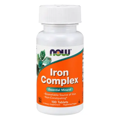 : Now® Foods NOW Iron Complex (železo), 100 tablet