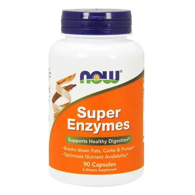 Now® Foods NOW Super Enzymes, komplexní trávící enzymy, 90 kapslí