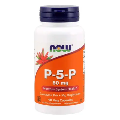 Now® Foods NOW Vitamin B6 P-5-P, 50mg, (vitamin B6 v aktivní formě), 90 rostlinných kapslí