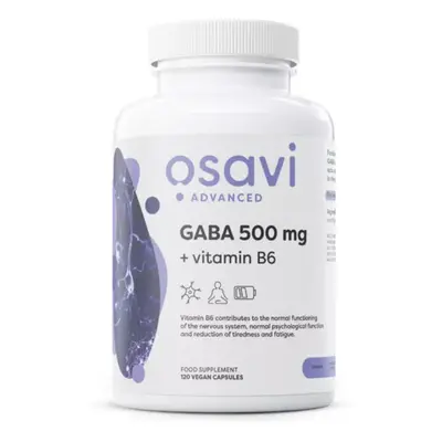 Osavi GABA 500 mg + Vitamin B6, 120 rostlinných kapslí, 120 dávek