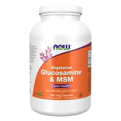 Now® Foods NOW Glucosamine & MSM Vegetarian (vegetariánský glukosamin a MSM), 240 rostlinných ka