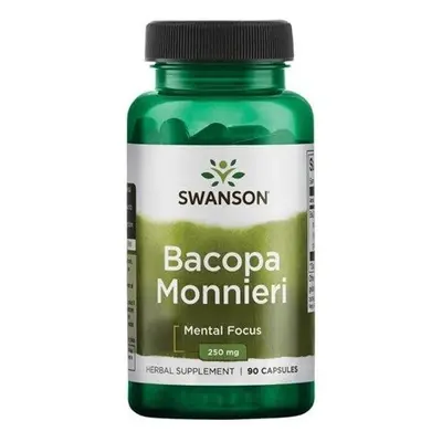 Swanson Bacopa Monnieri (Bakopa drobnolistá), 250 mg, 90 kapslí