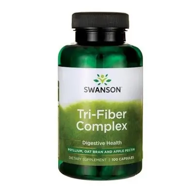 Swanson Tri-Fiber Complex, Komplex 3 Druhů Vlákniny, 100 kapslí