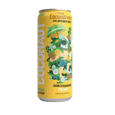 Coconaut Pure Young Coconut Water, kokosová voda s ananasem , 320 ml